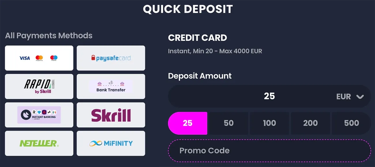 Using a CrocoSlots promo code